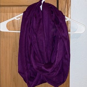 Purple infinity scarf